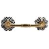 Indian-Shelf 1 Pack Cream Unique Drawer Handles Decorative Cabinet Pulls Gold Hardware 6'' Hole to Hole -BH-65 (CK-1335) view 1