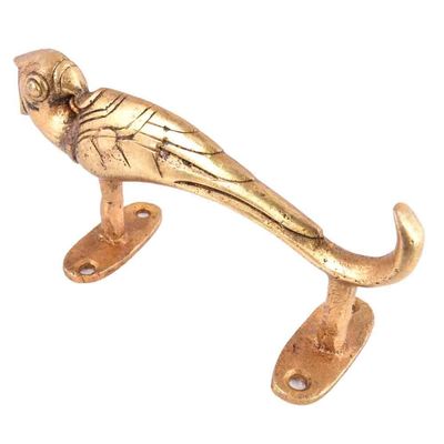 Indian-Shelf 1 Pack Parrot Brass Cabinet Handles Unique Door Handle Interior Vintage Gold Decorative Drawer Pulls Luxurious