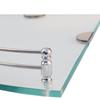 Flaner 6x6 Inch Wall Mount Glass Corner Shelf for Bathroom/Wall Stand/Bathroom Shelf/Wall Storage Shelf/Bathroom Rack/Kitchen Shelf(Pack of 2,Clear) view 4
