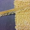 Eerafashionicing Golden Lace Border for Dresses, Sarees, Lehenga, Suits, Blouses, Duptta Drapes, Chunri and Craft Home Furnishings Hobby (Golden) view 3