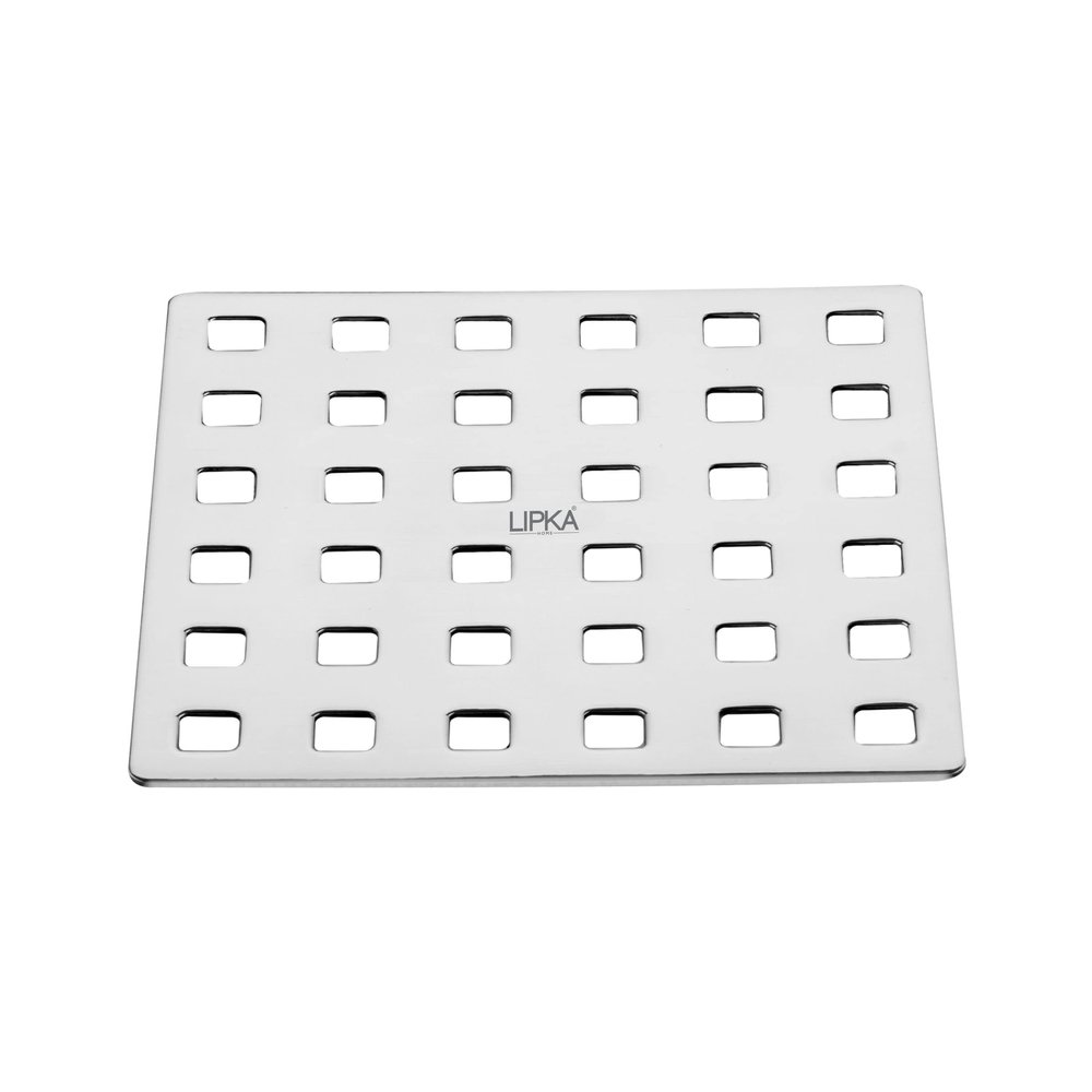 LIPKA Palo Grating Floor Drain |Premium Stainless Steel|5 x 5 Inches|