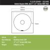 LIPKA Gemini Square Flat Cut Floor Drain |304-Grade Stainless Steel |5 x 5 Inches| with Cockroach Trap & Hole| view 2
