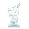Paper Plane Design Valentines Day Gift for Your Loved One, Crystal Mementos and Trophy Boyfriend (Best Boyfriend) view 2