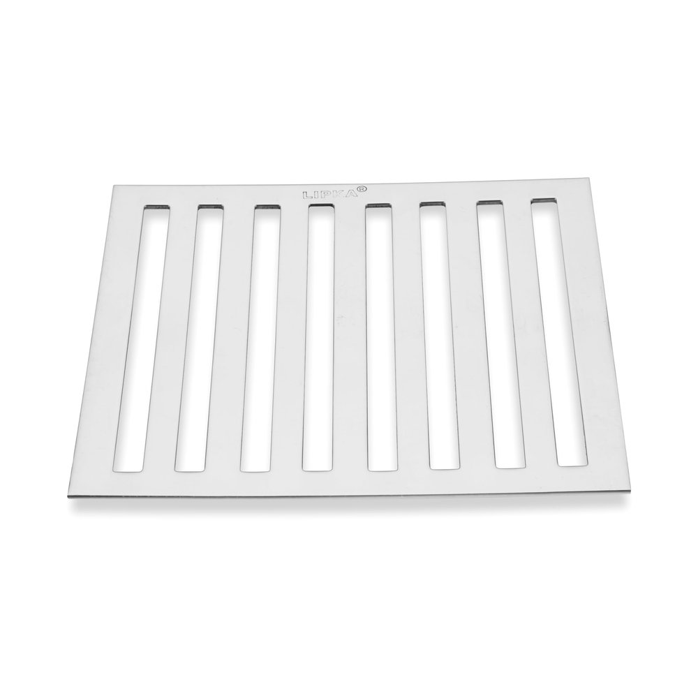 LIPKA Verticle Grating Floor Drain | Premium Stainless Steel |10 x 10 Inches | Commercial Floor Drain |