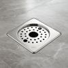 LIPKA Eon Square with Plain Jali Floor Drain |Premium Stainless Steel |5 x 5 Inches| with Lock & Hole| view 1