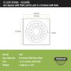 LIPKA Eon Square with Plain Jali Floor Drain |Premium Stainless Steel |5 x 5 Inches| with Lock & Hole| view 2