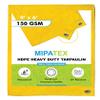 Mipatex Tarpaulin Sheet Waterproof Heavy Duty 9ft x 6ft, Poly Tarp with Aluminium Eyelets Every 3 feet - Multipurpose 150 GSM Plastic Cover for Truck, Home Roof, Rain, Outdoor or Sun (Yellow) view 1