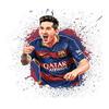 DivineDesigns Messi Celebration Sticker | Wall Sticker for Living Room/Bedroom/Office and All Decorative Stickers view 1