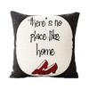 ELEMENTARY - basics redefined Fine Polyester Red, Black and White Decorative Throw Pillows/Cushion Covers Set of 5 (12x12 inches) view 3