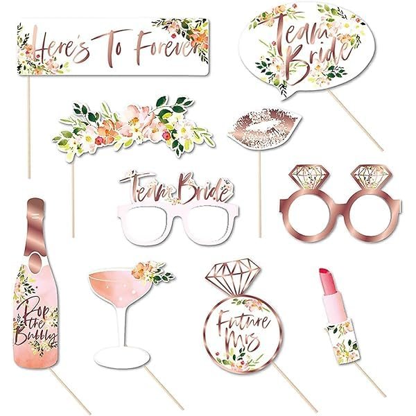 Partysanthe Bride to be Bachelorette Party Decorations (Pack of 10 pcs) Bachelorette Party Supplies