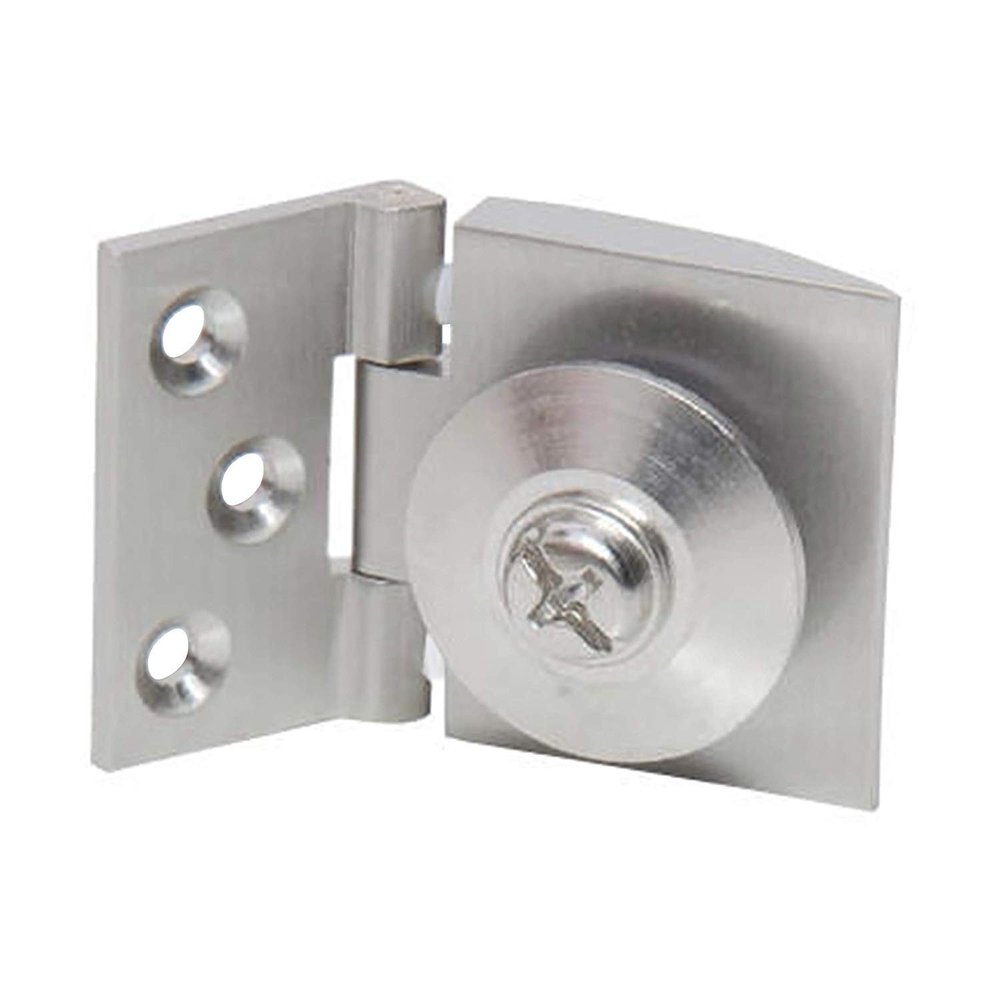RiseOm Glass Hinge for Cabinet Glass Door, Glass Showcase, Glass Cabinet Cupboard Door Made of Brass(Pack of 4)