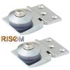 RiseOm Glass Hinge for Cabinet Glass Door, Glass Showcase, Glass Cabinet Cupboard Door Made of Brass(Pack of 4) view 2