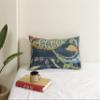 Ravaiyaa - Attitude is everything Kantha Pillow Cover Cotton Pillow Cushion Case Bed Sofa Decor 12" x 20" Inch (Teal Green) view 1
