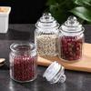 S.K.SALES Set of 3 Glass Jar and Container with Unique Shape Air Tight Lid 300 ml Storage jar Pickle Spice Food Storage Containers Transparent Storage, Kitchen Storage and Glass Container 3 view 2