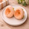SATYAM KRAFT 6 Pcs Artificial Fabric Rose Flower Heads | Handmade Peony Style Flowers for DIY Crafting, Gift Packing, Bouquet Making, Wedding, Home & Event Decoration (Peach, 8 cm) view 2