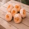 SATYAM KRAFT 6 Pcs Artificial Fabric Rose Flower Heads | Handmade Peony Style Flowers for DIY Crafting, Gift Packing, Bouquet Making, Wedding, Home & Event Decoration (Peach, 8 cm) view 4