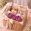 SATYAM KRAFT 6 Pcs Artificial Fabric Rose Flower Heads | Handmade Peony Style Flowers for DIY Crafting, Gift Packing, Bouquet Making, Wedding, Home, Event Decoration (Dark Pink, 8 cm) view 4