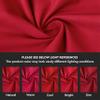 Encasa XO Throw Pillow Covers 16x16 in Set of 2 Deep Red | No Inserts | Cotton Pillow Covers for Living Room, Bed, Sofa, Couch | Decorative Cushion Covers with Improved Zipper view 2