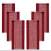 GLEAM Dining Table Mats 6 Piece Machine Washable (Placement Maroon) view 1