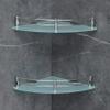 FORTUNE Glass Corner Shelf/Bathroom Shelf/Multipurpose Shelf/Living Room Corner Shelf/Wall Mount Bathroom Shelves (Frosted) (9 x 9 Inch) - (Pack of 2) view 2