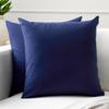 Encasa XO Throw Pillow Covers 16x16 in Set of 2 Scotch Blue | No Inserts | Cotton Pillow Covers for Living Room, Bed, Sofa, Couch | Decorative Cushion Covers with Improved Zipper view 1
