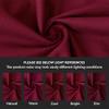Encasa XO Throw Pillow Covers 16x16 in Set of 2 Rich Maroon | No Inserts | Cotton Pillow Covers for Living Room, Bed, Sofa, Couch | Decorative Cushion Covers with Improved Zipper view 2