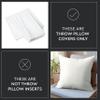 Encasa XO Throw Pillow Covers 16x16 in Set of 2 Rich Maroon | No Inserts | Cotton Pillow Covers for Living Room, Bed, Sofa, Couch | Decorative Cushion Covers with Improved Zipper view 3