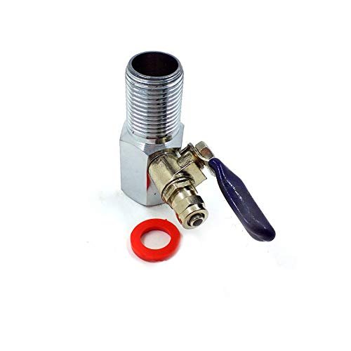 KHANJAN- Brass & Copper 1/4" Kent Ro Filter Valve Diverter Coupling + Valve Full DV Set - AQUA GUARD VALVE - Attractive New Model Unique Design Long life Maintenance free (Chrome Finish)