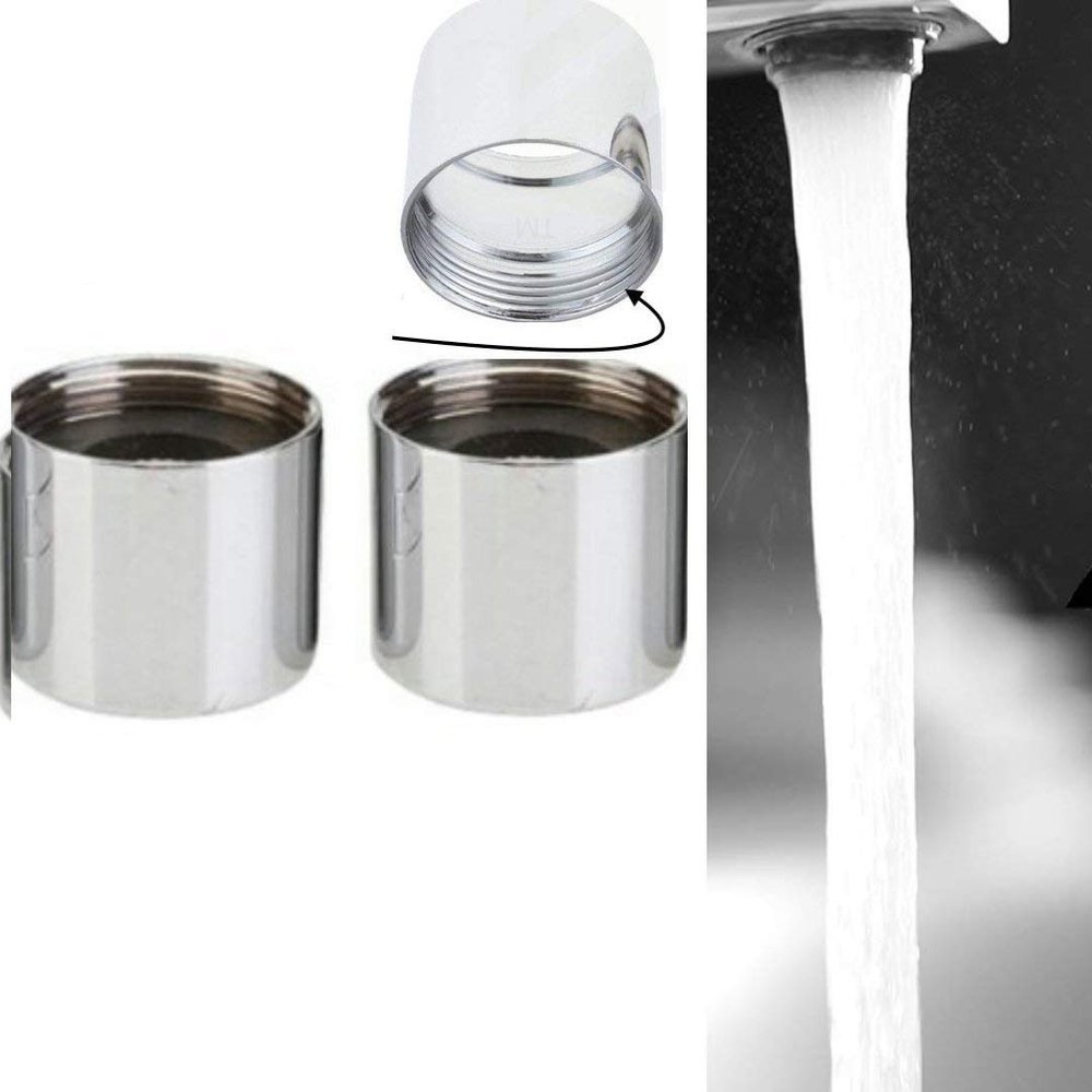 Swastik High Pressure Female Water Aerator Taps with Steel Cups - Pack of 10 Pcs Free 1 Leak Proof Teflon Tape 1 Rubber Washer
