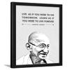 Chaka Chaundh - Suitable Mahatma Gandhi Quotes Wall Frames - Motivational Quotes Frames - Framed Posters with Frame  - Photos with Quotes - (14 X 11 Inches) view 1