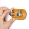 pepplo Self Adhesive Hooks Towel Holder, Wall Mount Hook for Bathroom Home Kitchen Bedroom Coats Hats Keys Stick Hook Hanger - 1PCS(B - Double Hook) view 1