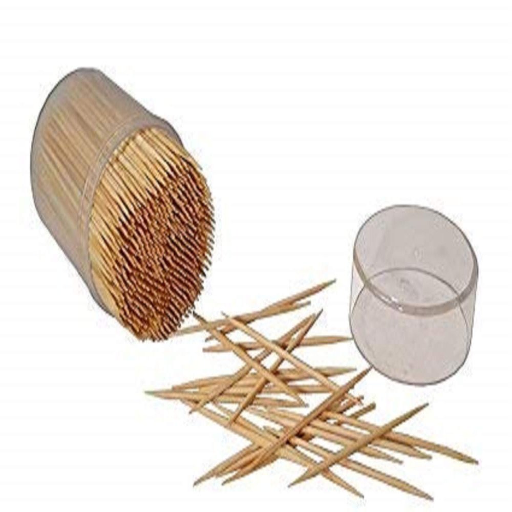 KRUM Wooden Toothpicks|Toothpicks|Table Tooth Picks| Bamboo Wooden Toothpick Sticks|Toothpick Sticks|Wooden Toothpicks Stick|Bamboo Toothpicks Stick 2500 Sticks(Pack Of 10)