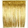Edge Decor  Foil Curtain for Birthday Decoration, Anniversaries, Graduation, Retirement, Baby Shower Decoration - (2 Gold and 2 Silver, 6 feet) Set of 4 view 2