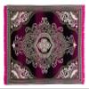 Zesture Bring Home Premium Chenille Jacquard Weaved Floral Carpet, Area Rug, 5 ft x 6 ft (Pink-Black) view 2