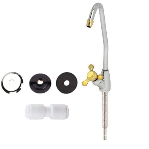 Konvio Neer Imported Stainless Steel RO Faucet Tap for Undersink Water Purifiers | Durable Kitchen Sink Tap for RO System (1 Piece)