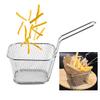 Anirdesh Stainless Steel Square Mini Deep Frying Basket (Silver, 15x10x7.5CM) view 1