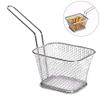 Anirdesh Stainless Steel Square Mini Deep Frying Basket (Silver, 15x10x7.5CM) view 2