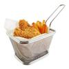 Anirdesh Stainless Steel Square Mini Deep Frying Basket (Silver, 15x10x7.5CM) view 3