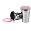 Dynore Stainless Steel Airtight, Leak Proof, Frezzer Safe and Dust Proof Glass Tumblers with Lid Set of 2. Capacity- 400 ML view 1