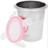 Dynore Stainless Steel Airtight, Leak Proof, Frezzer Safe and Dust Proof Glass Tumblers with Lid Set of 2. Capacity- 400 ML view 2