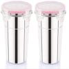 Dynore Stainless Steel Airtight, Leak Proof, Frezzer Safe and Dust Proof Glass Tumblers with Lid Set of 2. Capacity- 400 ML view 3