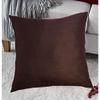 Fab Nation Dupion Silk Fabric Plain Cushion Covers for Home Decor - 16X16 Inch | Throw Pillow Cover for Living Room, Couch, Sofa | Zipper Back and Interlocked view 2