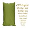 Fab Nation Set of 5 Cushion Covers, Dupion Silk or Art Silk, Plain, Light Green | 16x16, Unique Design, Zipper Back view 3