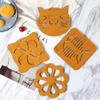 pepplo Heat Resistant Non-Slip Bamboo Trivets Pot Mat for Kitchen Table - 6Pcs Hot Pan Pads (Random Pattern, Set of 6) view 2