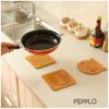 pepplo Heat Resistant Non-Slip Bamboo Trivets Pot Mat for Kitchen Table - 6Pcs Hot Pan Pads (Random Pattern, Set of 6) view 4