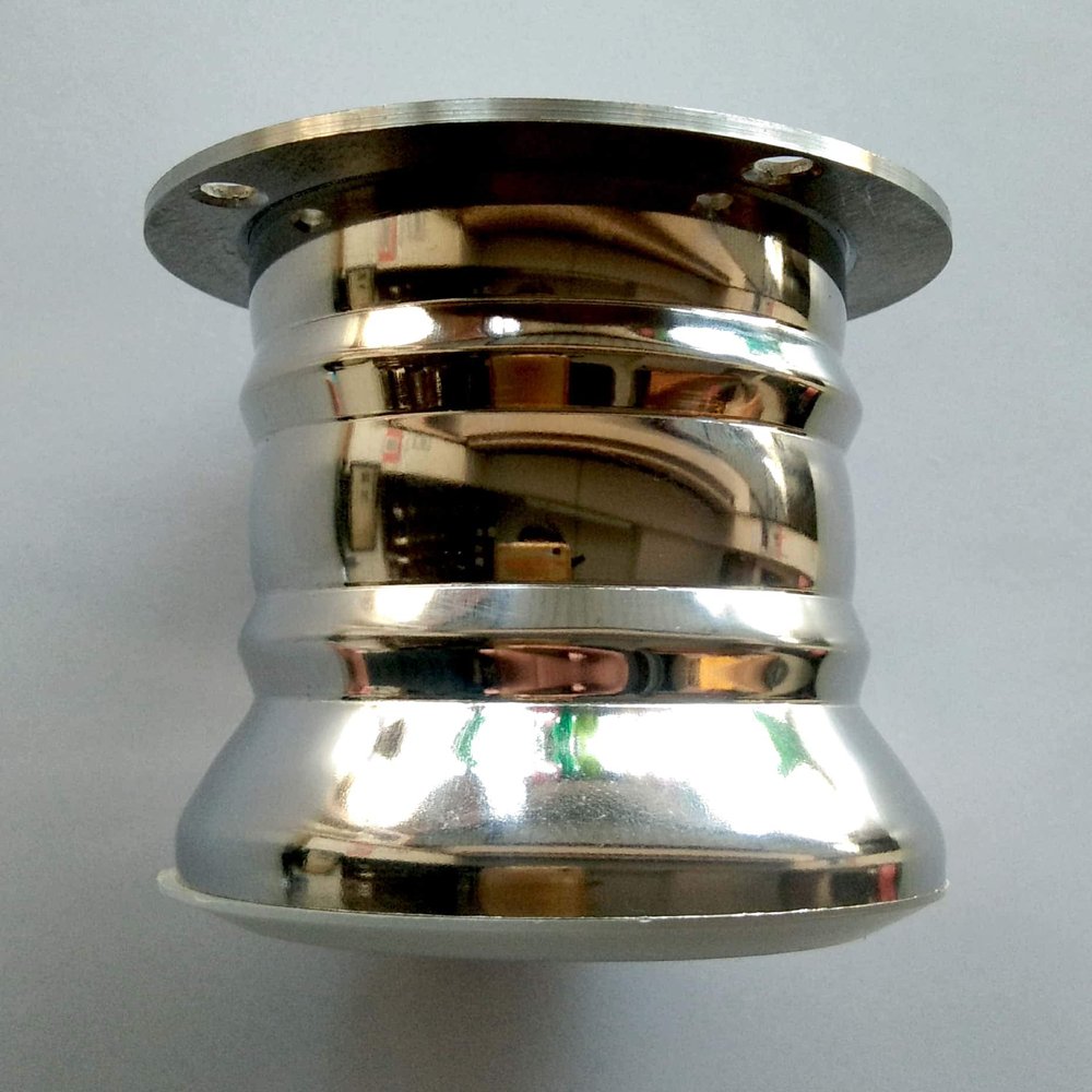 A to Z Sofa Leg Embos 65mm Stainless Steel for Sofa & Cabinet (Size 3" - Pack of 4 Piece)