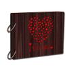 LADECOR Wood Pasted Photo Album Gift for Loved Ones Special Memories Scrapbook Photo Book for Valentine's Day | (22 cm x 16 cm x 4 cm) view 1