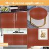 Elton Fine Grain Light Brown Leather Soft Touch Self Adhesive Vinyl Wrap Sheet Furniture Film Interior Vinyl Film Wall Paper(16X144 Inches) view 2