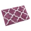 AEROHAVEN Glorious Super Soft Microfiber Abstract Moroccan Designer Anti Slip Bathmat (Wine, 50 cm x 80 cm) view 2