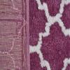 AEROHAVEN Glorious Super Soft Microfiber Abstract Moroccan Designer Anti Slip Bathmat (Wine, 50 cm x 80 cm) view 3